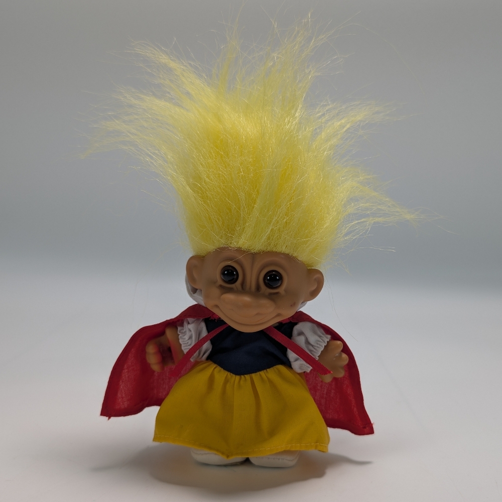 Vintage Russ Snow White Troll Doll with Dress Cape and Shoes